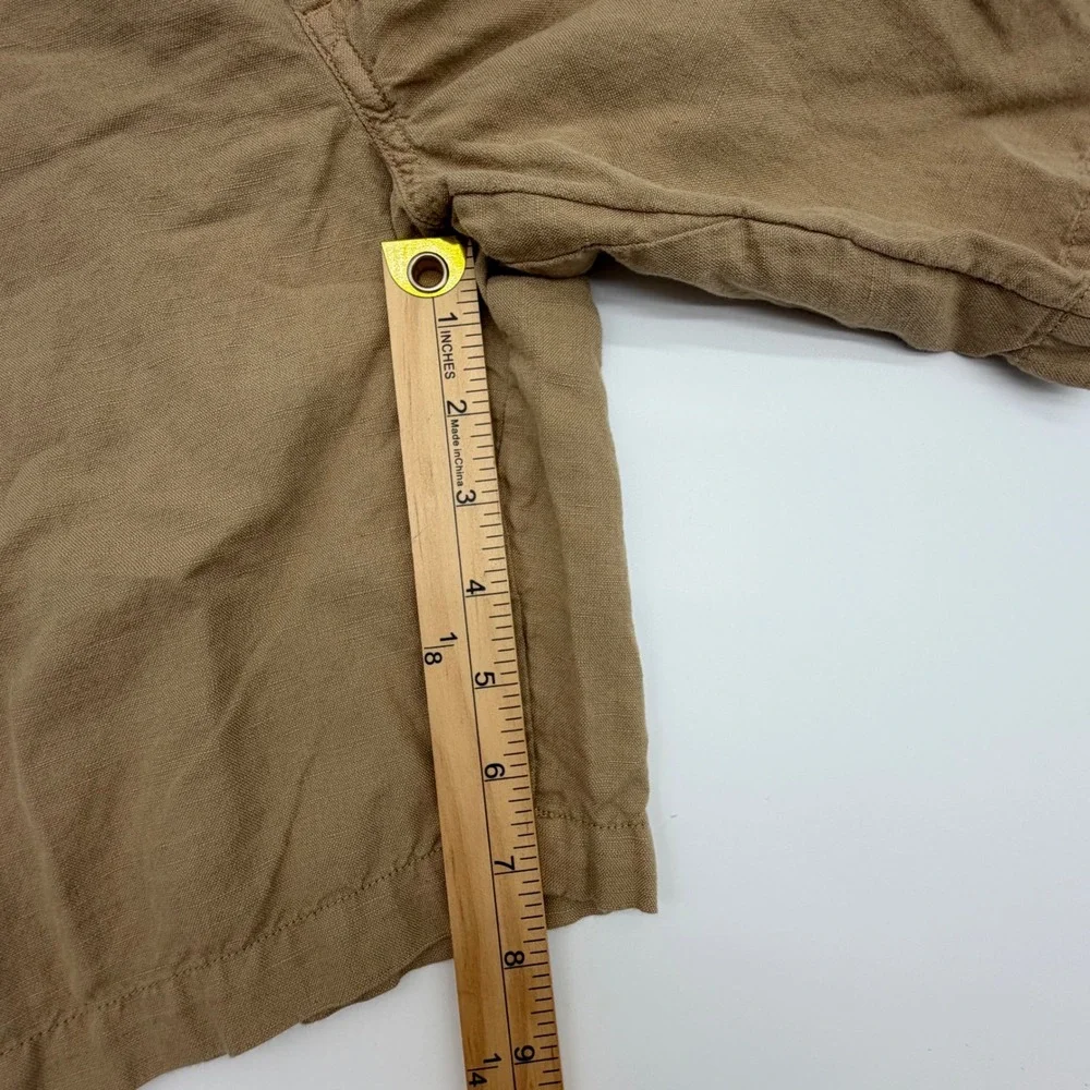 Polo Ralph Lauren Mens Classic Fit Linen Cotton Naval Tailors Shorts Tan 30